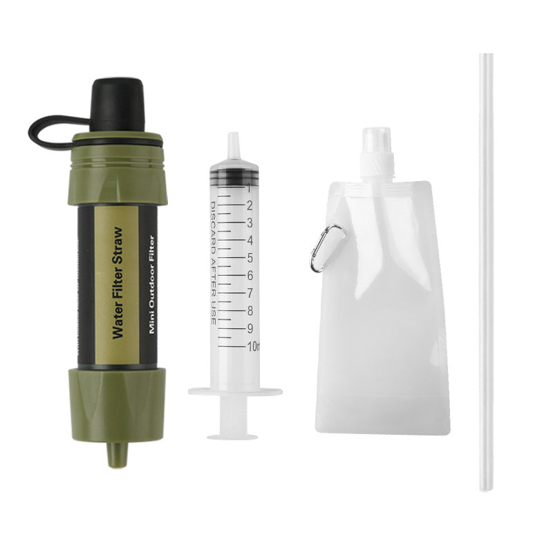 Mini Survival Water Filter Straw – Portable Outdoor Water Purifier