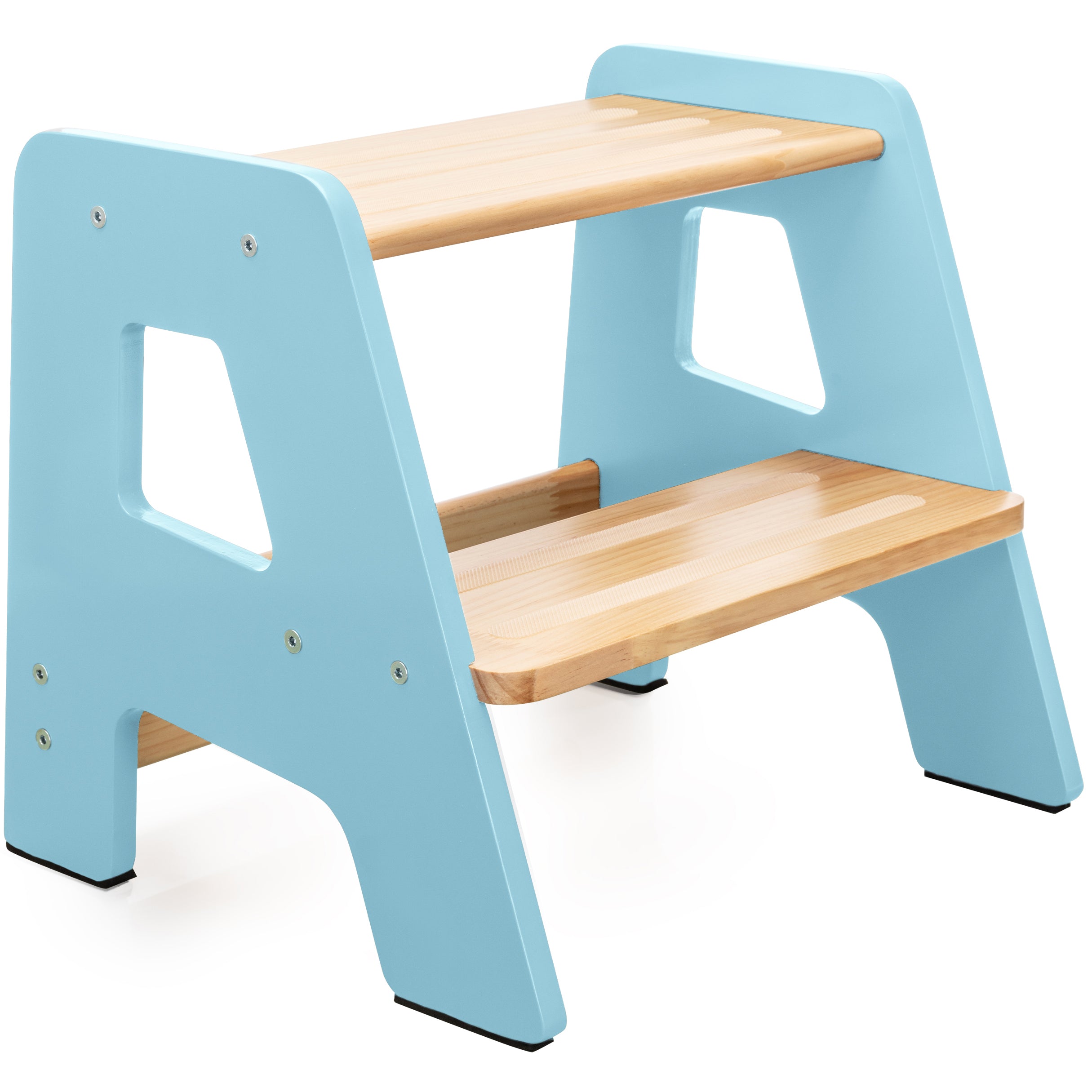 2-Step Wooden Stool for Toddlers – Safe Step Stool for Kids Ages 2+