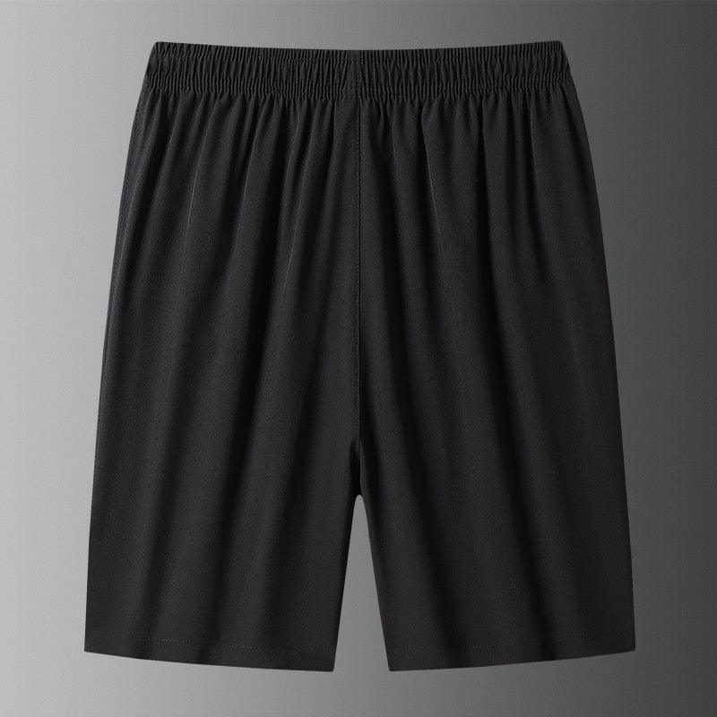 New Men's Casual Shorts New Men's Fashion Casual Ice Silk Shorts Solid Color Fitness Breathable Quick-drying Shorts Shorts Men Run Shorts Patchwork Training Shorts Pockets Gym Sports Quick Dry Short