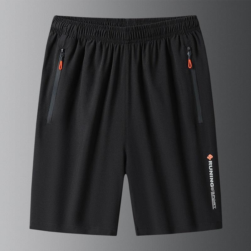 New Men's Casual Shorts New Men's Fashion Casual Ice Silk Shorts Solid Color Fitness Breathable Quick-drying Shorts Shorts Men Run Shorts Patchwork Training Shorts Pockets Gym Sports Quick Dry Short