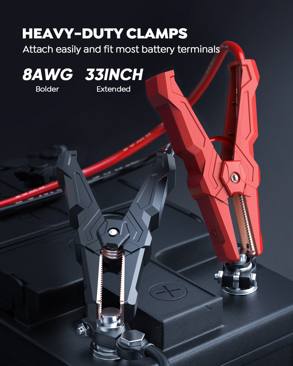 Buture Beta04 Heavy Duty Car Jump Starter 6000A丨27000mAh Battery, 65W Two-Way Fast Charge