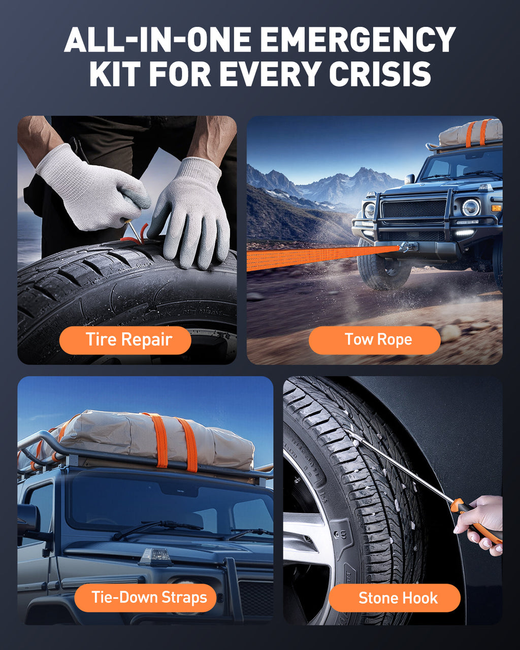 【Flash Sale】Buture Beta09 Car Jump Starter 8000A with 160 PSI Air Compressor丨16-in-1 Roadside Kit